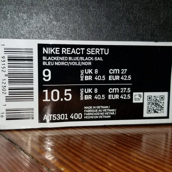 Nike React Sertu The 10th Sneakers Brand New Size 9 - Picture 3 of 7